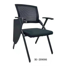 Foldable Training Room Chairs School Chairs With Writing Pad Stackable Mesh Training Chair